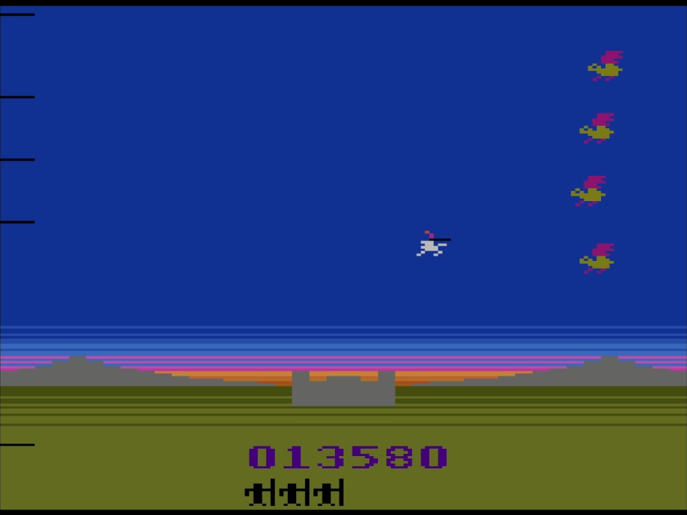 Gameplay of Sir Lancelot for Atari 2600
